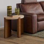 Eclipse Brown Round End table - Image 3