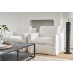 Sylvie Slipcovered Swivel Chair - Image 2