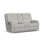 Arlo Fabric Reclining Loveseat with Console - Image 6