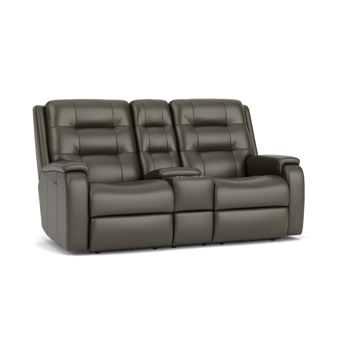 7956d604c943980fc486a9b321444047 Arlo Leather Power Reclining Loveseat with Console & Power Headrests & Lumbar - Image 1