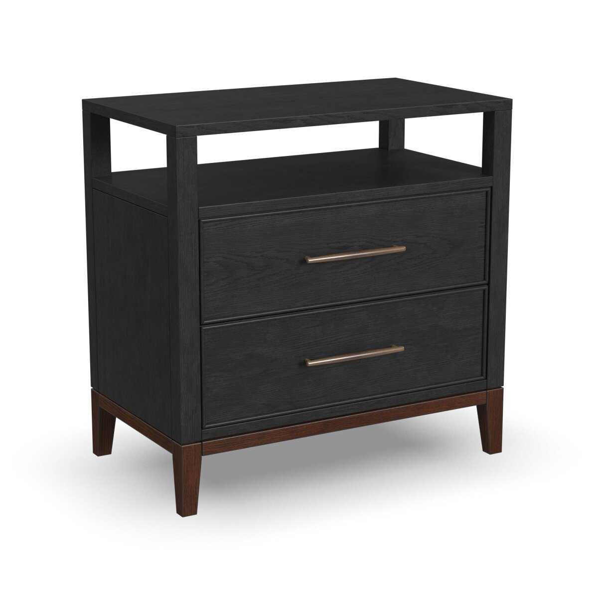 7a784d5aad95ae156b73c91b64ddb1a1 Waterfall Black Nightstand - Image 1