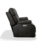 Clive Peppercorn Fabric Power Reclining Loveseat with Power Headrests & Lumbar - Image 4
