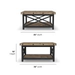 Carpenter Brown Square Coffee Table - Image 6