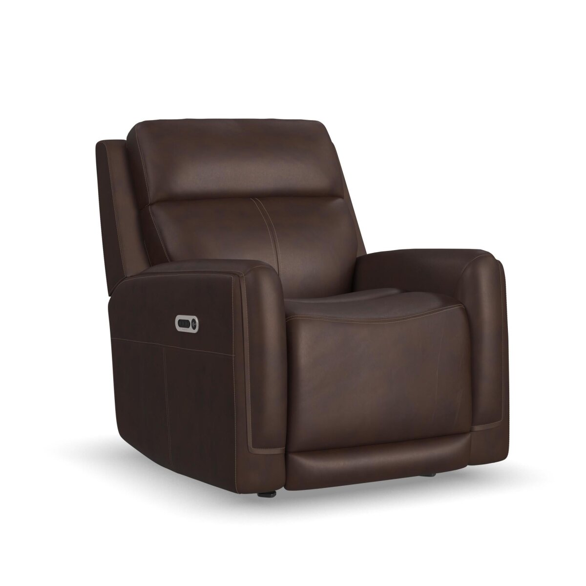 7de8b1abca48bd28198945b5af46c97a Alister Burnt Umber Leather Power Gliding Recliner with Power Headrest and Lumbar - Image 1