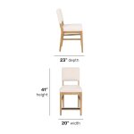 Millwork Off-White Pair of Counter Chairs - Image 6