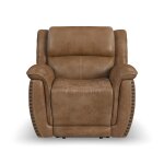 Beau Silt Fabric Power Recliner with Power Headrest - Image 4