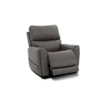 Carter Smoke Fabric Power Rocking Recliner with Power Headrest, Lumbar, Heat & Massage - Image 8