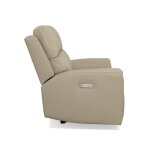 Jarvis Parchment Leather Power Reclining Loveseat with Power Headrests - Image 4