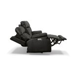 Clive Peppercorn Fabric Power Reclining Loveseat with Power Headrests & Lumbar - Image 8