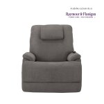 Zion Metal Fabric Power Lift Sleep Recliner with Power Headrest & Lumbar