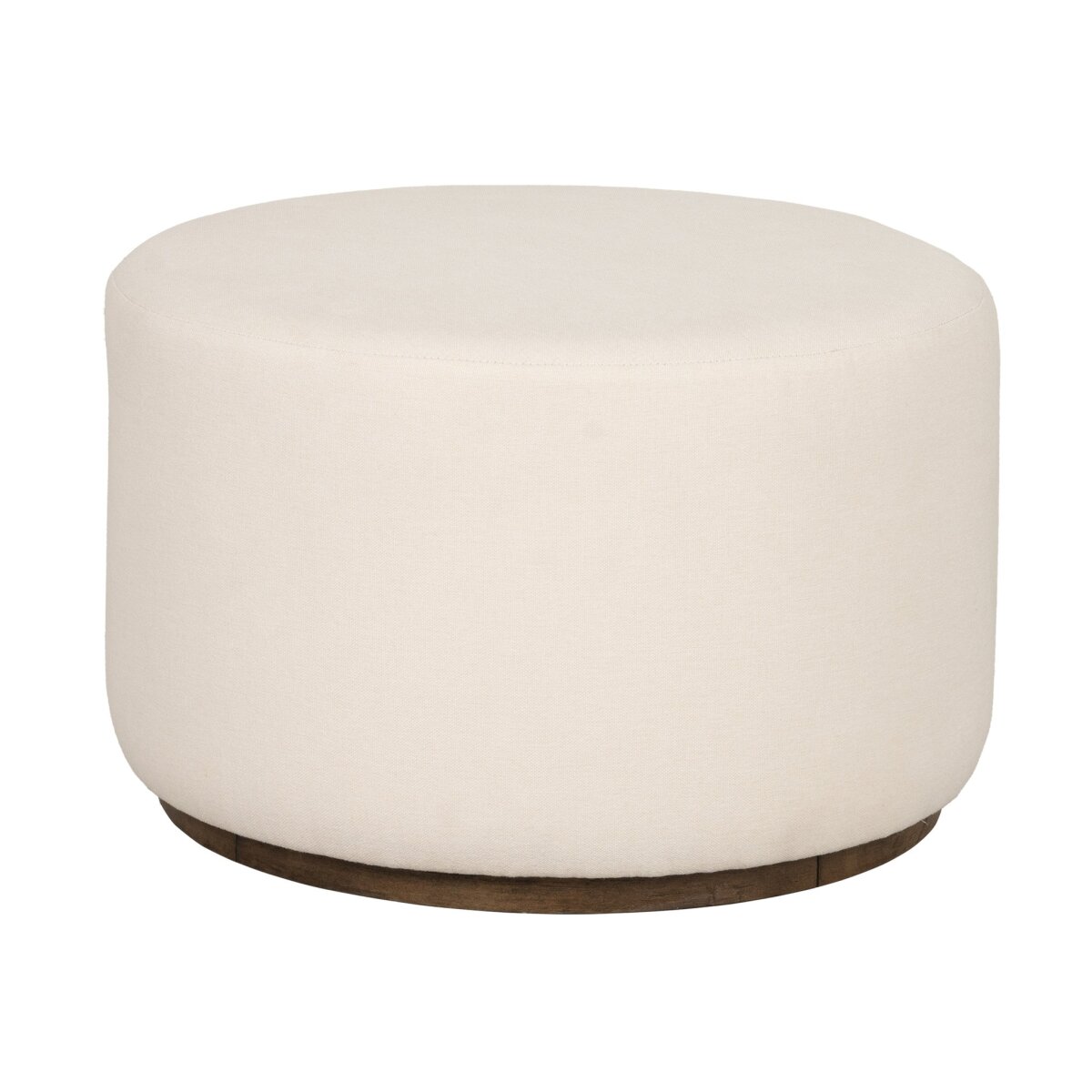 93c5f92e0ec6a52824428f66501d521c Lyra Ivory Fabric Pouf - Image 1