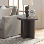 Waterfall Black Round End Table - Image 6