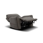 Carter Smoke Fabric Power Rocking Recliner with Power Headrest, Lumbar, Heat & Massage - Image 11