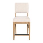 Millwork Off-White Pair of Counter Chairs - Image 4