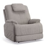 Zecliner Model 1 Dove Fabric Power Lift Sleep Chair - Image 16