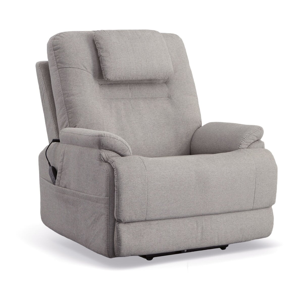 97c3ceff544c8086dcd8a1845f1b8465 Zecliner Model 2 Dove Fabric Power Sleep Chair - Image 1