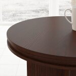 Waterfall Brown Round Coffee Table - Image 5
