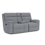 Mason Fabric Reclining Loveseat with Console - Image 5
