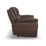 Beau Sable Fabric Power Reclining Loveseat with Console & Power Headrests - Image 5