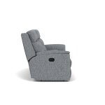 Mason Fabric Reclining Loveseat with Console - Image 8
