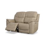 Crew Pebble Leather Power Reclining Loveseat with Power Headrests & Lumbar - Image 7