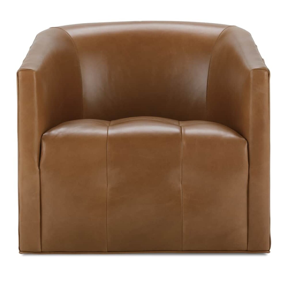 aae69a84356bce048ad587ed50b0ba55 Pate Leather Swivel Chair - Image 1