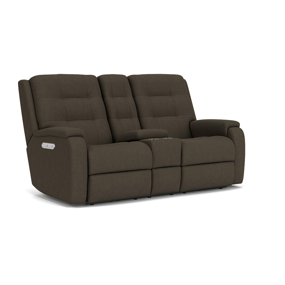 af12f6bf8ba814d0b56710c2bf00059c Arlo Fabric Power Reclining Loveseat with Console & Power Headrests - Image 1