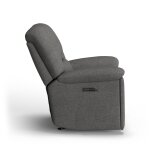Plush Fabric Power Gliding Recliner with Power Headrest & Lumbar - Image 11