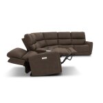 Carter Cappuccino Fabric Power Reclining Sectional with Power Headrests & Lumbar - Image 16