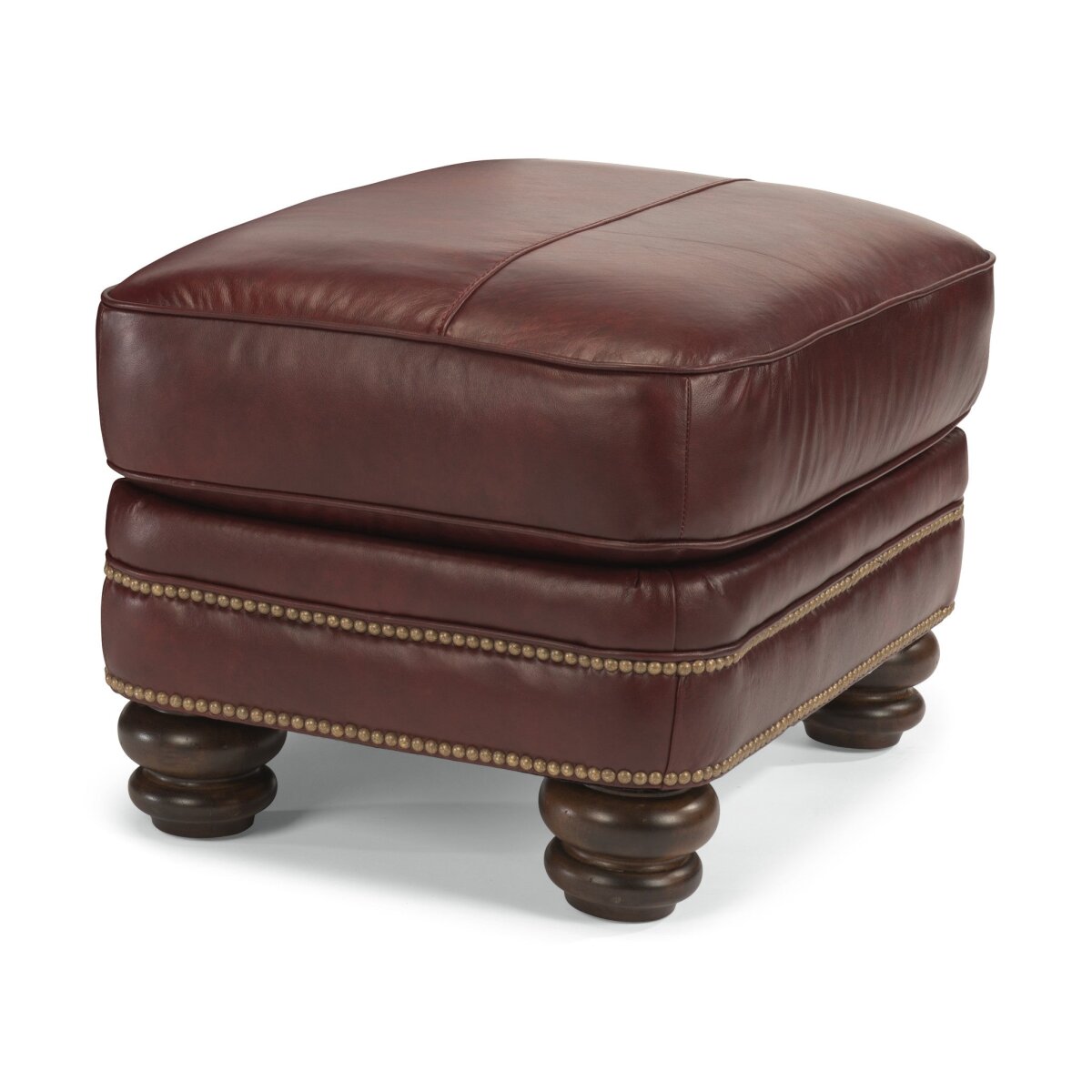 b6d6046bc344dc96350633a74ea4ffd8 Bay Bridge Leather Ottoman - Image 1