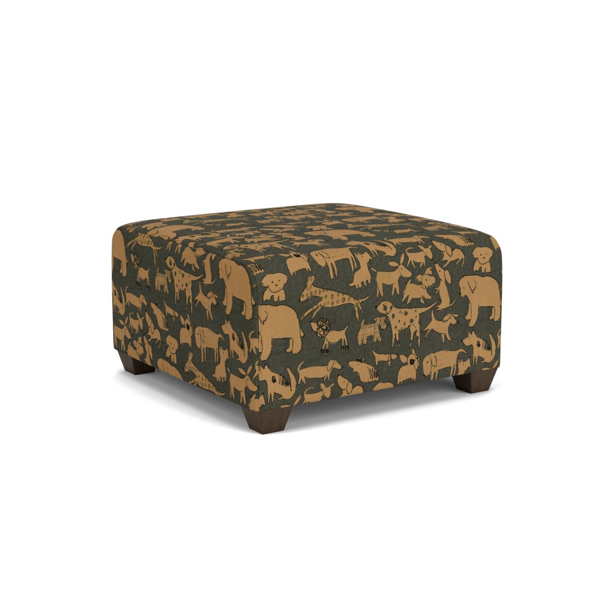 bc7b4e7dae348ec469d6e9fcd073d83a Freedom Fabric Square Cocktail Ottoman - Image 1