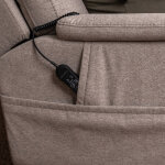 Zecliner Model 1 Dove Fabric Power Lift Sleep Chair - Image 10