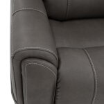 Carter Smoke Fabric Power Rocking Recliner with Power Headrest, Lumbar, Heat & Massage - Image 14