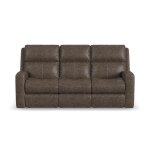 Score Leather Power Reclining Sofa with Power Headrests & Lumbar - Image 4