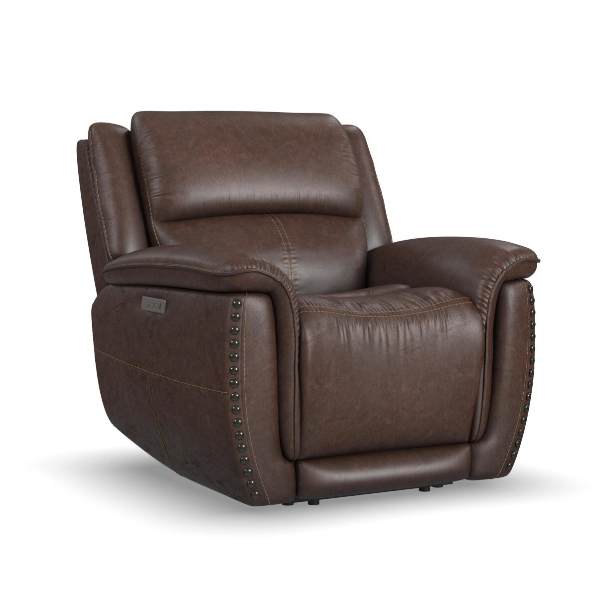 c5910b9fa5cfab494b966c30c8ee71dc Beau Sable Fabric Power Recliner with Power Headrest - Image 1