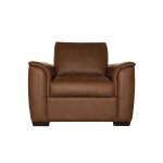 Henry Caramel Leather Chair - Image 4
