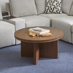 Waterfall Brown Round Coffee Table - Image 3