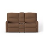 Catalina Leather Power Reclining Loveseat with Console & Power Headrests - Image 7
