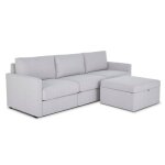 Flex Frost Sofa with Narrow Arm and Storage Ottoman