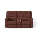 Arlo Leather Power Reclining Loveseat with Console & Power Headrests & Lumbar - Image 3