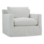 Sylvie Slipcovered Swivel Chair - Image 3