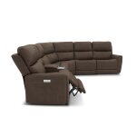 Carter Cappuccino Fabric Power Reclining Sectional with Power Headrests & Lumbar - Image 17