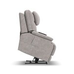 Zecliner Model 2 Petite Dove Fabric Power Lift Recliner with Power Headrest & Lumbar - Image 17