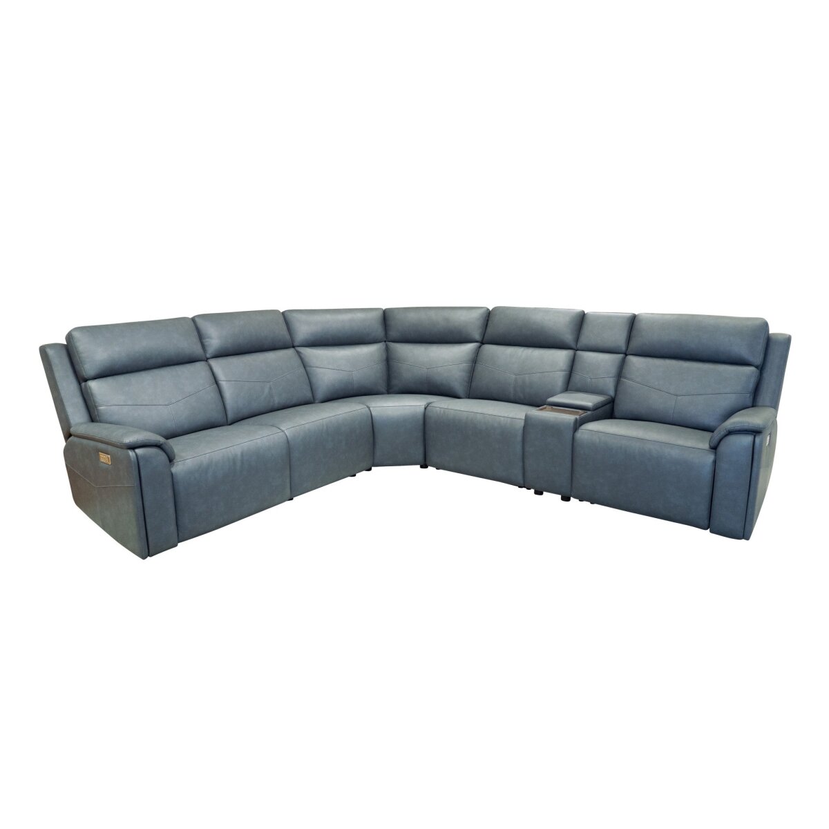 e730bd7833a5fb9d93d6e8b197a12e91 Vernon Admiral Fabric Power Reclining Sectional with Power Headrest, Lumbar, Heat, & Massage - Image 1