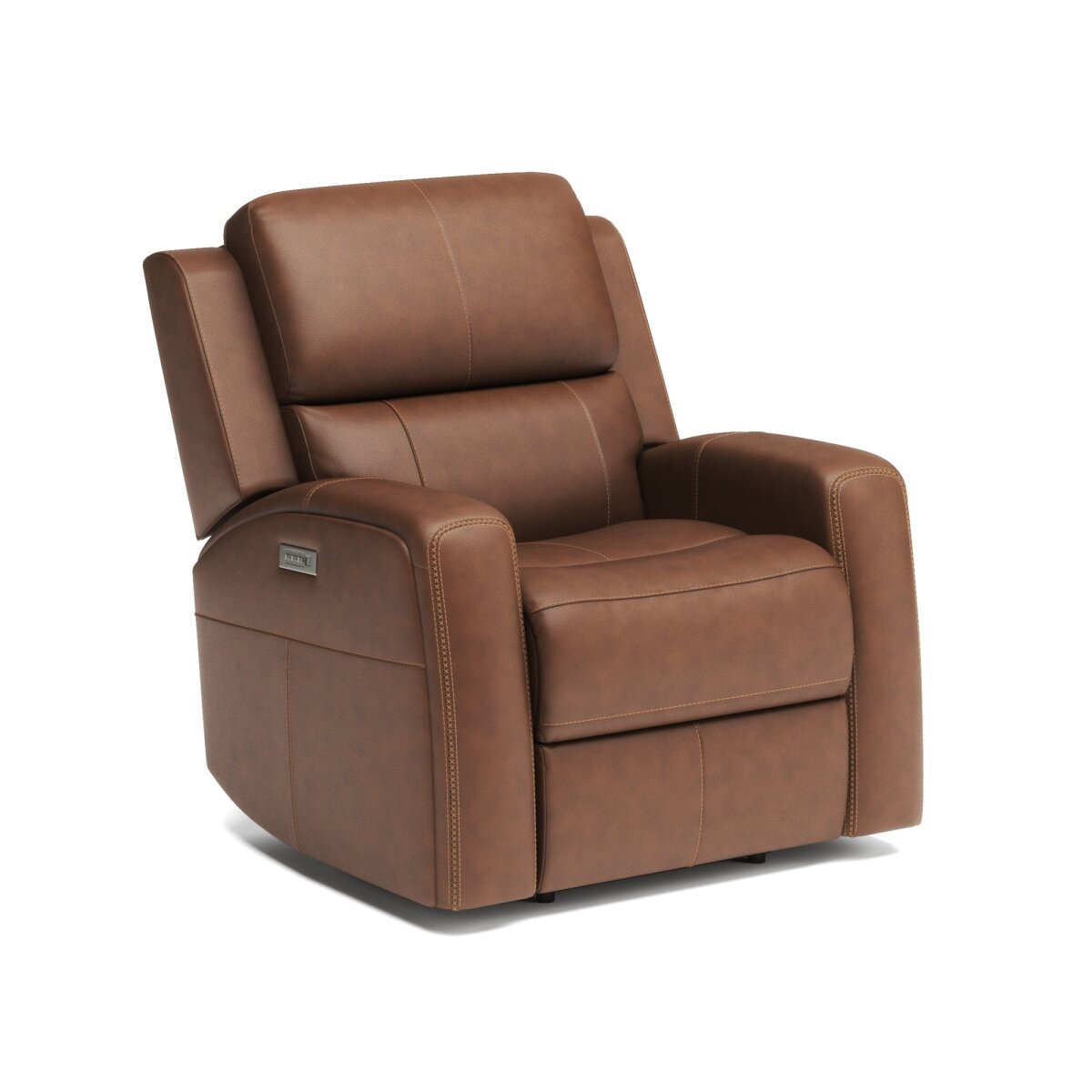 ea0d496472da502a42bdcecaf70e0dd8 Linden Leather Power Recliner with Power Headrest & Lumbar - Image 1