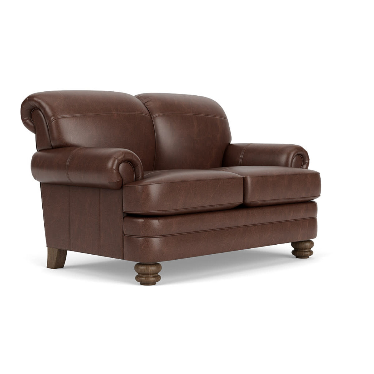 eab8fac7ebf1df1e97b94ea29d916739 Bay Bridge Leather Loveseat - Image 1