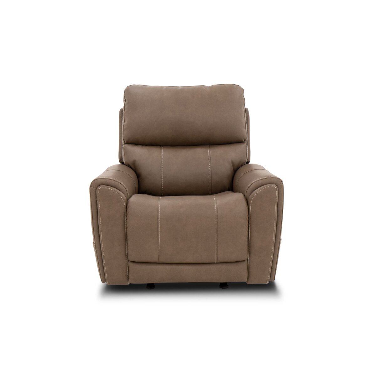 f0605ba50e0224d2ed7e829a335e3420 Carter Cappuccino Fabric Power Rocking Recliner with Power Headrest, Lumbar, Heat & Massage - Image 1