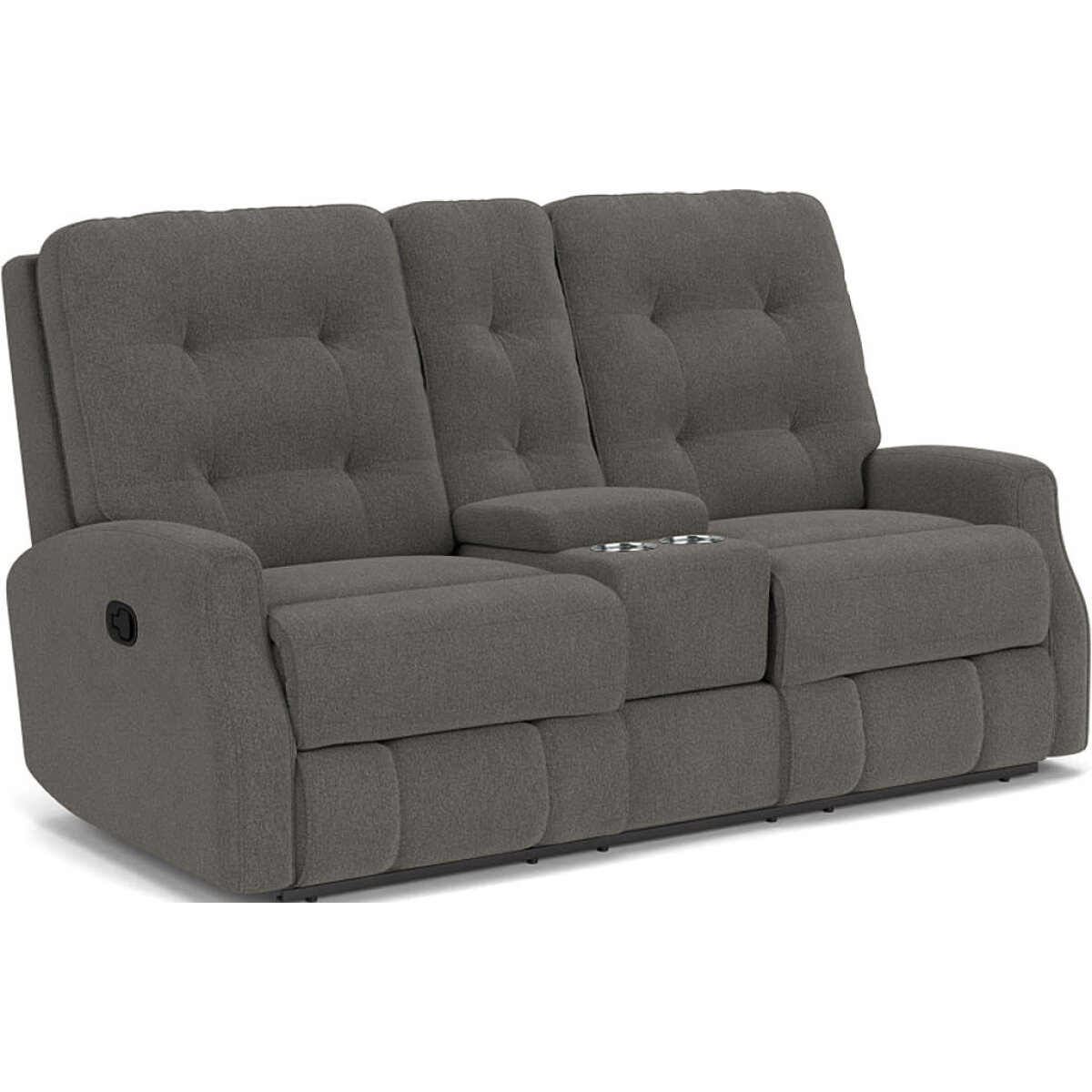 f3a706ec7c0343fe0b377f31f04450d0 Devon Fabric Reclining Loveseat with Console - Image 1