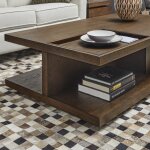 Athens Rectangular Coffee Table with Casters - Image 8