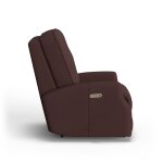 Devon Leather Power Recliner with Power Headrest - Image 4